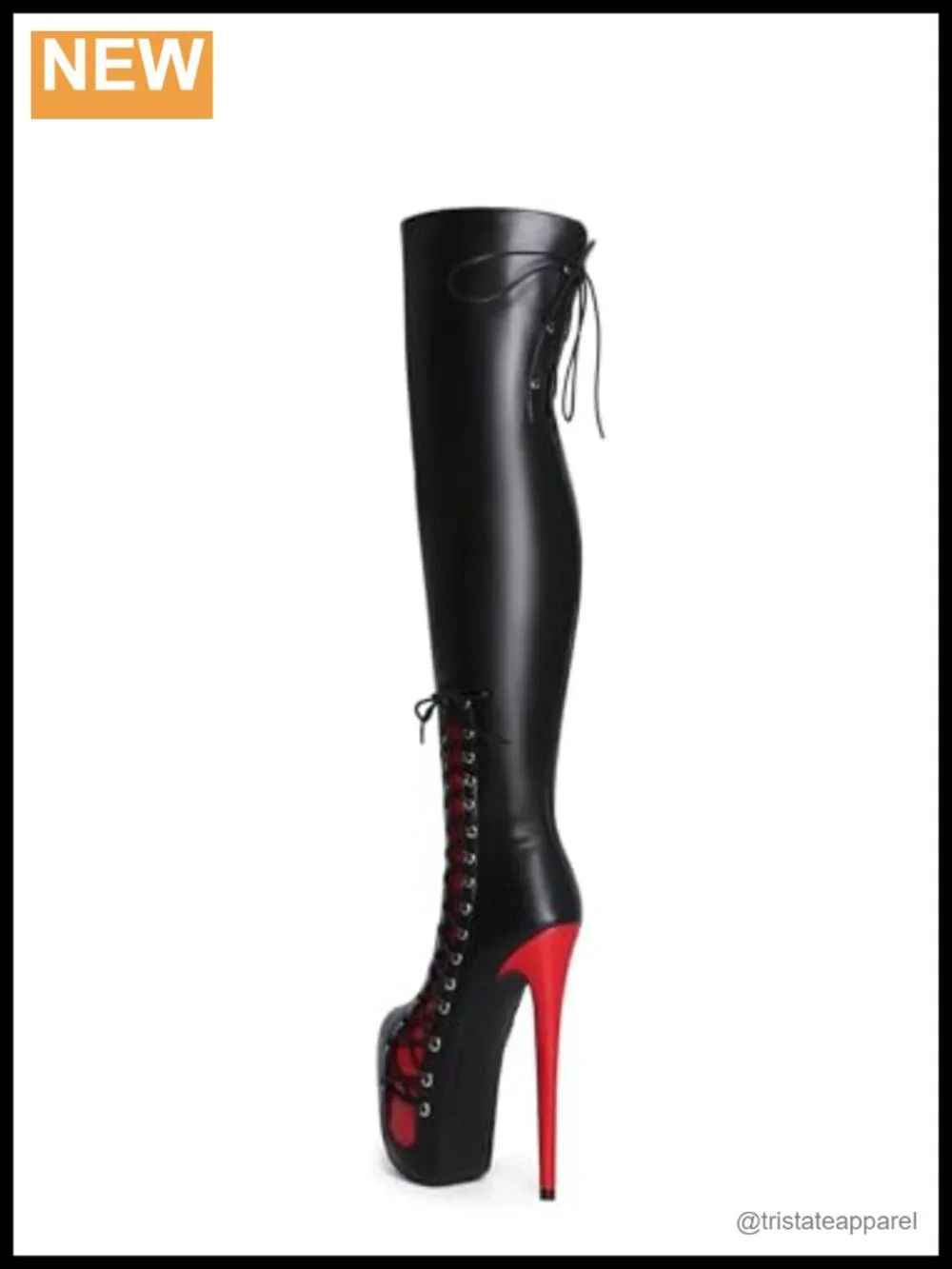 Handmade Over the Knee Stiletto Platform Boots, Microfiber, US5-19